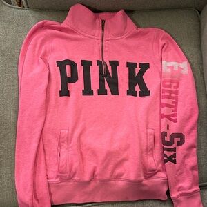 Cozy & Cute VS PINK Quarter-Zip Sweatshirt - Size XSmall